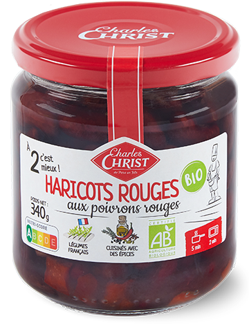 Haricots rouges aux poivrons