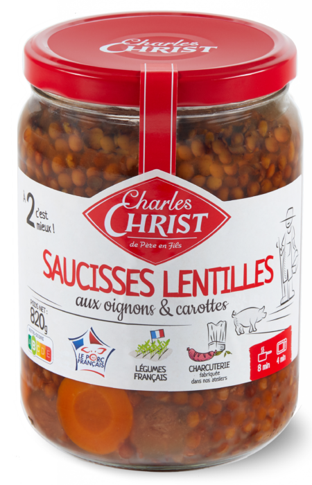 Saucisses lentilles