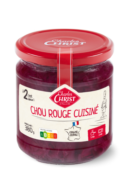 Chou rouge cuisiné